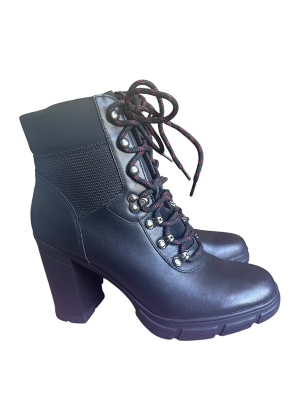Women's black Aldo Lace Up Booties size 8.5